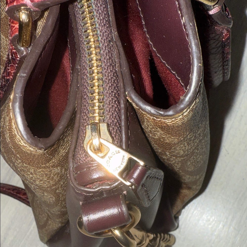 Coach Mini Rowan Sage Snake Carryall Satchel/Crossbody Bag π - Picture 13 of 14